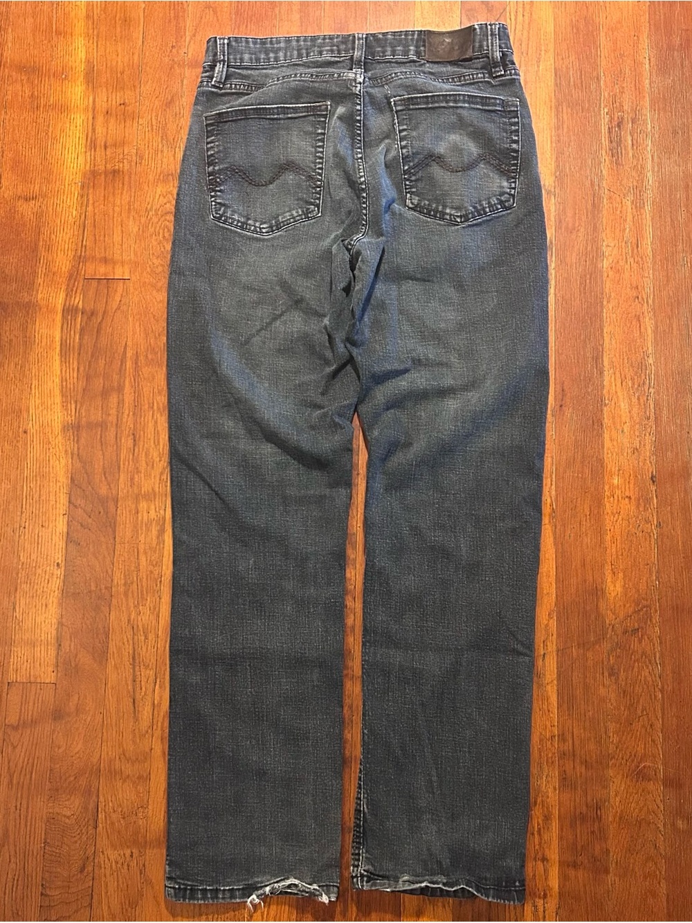 Vintage Urban Star Streetwear Skater Straight Leg Embroidered Black Jeans 30x31 - Picture 2 of 14